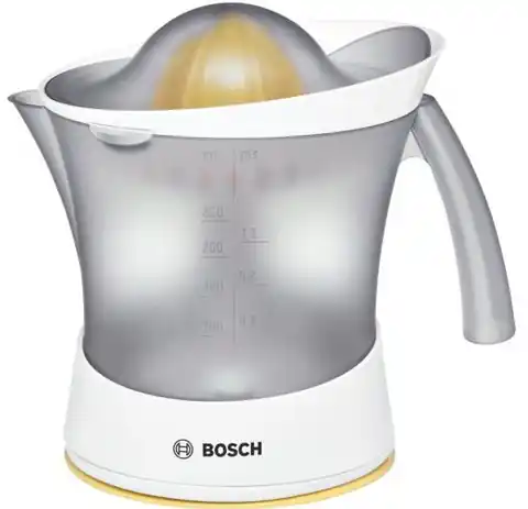 ⁨Bosch MCP3500 electric citrus press 0.8 L 25 W White, Yellow⁩ at Wasserman.eu