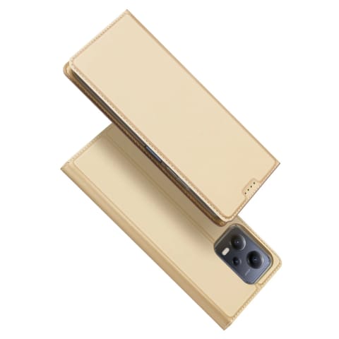 ⁨Dux Ducis Skin Pro etui do Xiaomi Redmi Note 12 Pro+ pokrowiec z klapką portfel na kartę podstawka złote⁩ w sklepie Wasserman.eu
