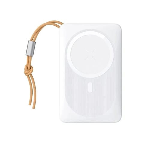 ⁨Powerbank Bateria zewnętrzna VEGER MagOn z ładowaniem Qi do MagSafe 15W - 10 000mAh PD 22,5W biały (VP1151 / W1151)⁩ w sklepie Wasserman.eu
