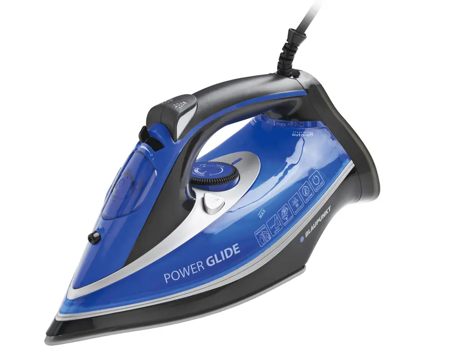 ⁨Blaupunkt HSI401 iron Steam iron Stainless Steel soleplate 2600 W Blue, White⁩ at Wasserman.eu