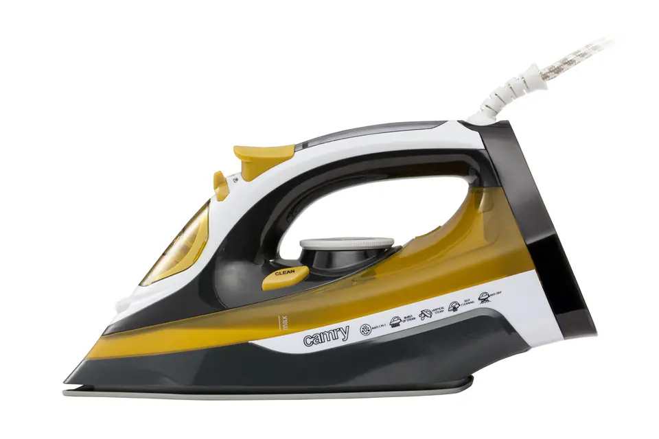 ⁨Camry CR 5029 iron Steam iron Black,Yellow 2400 W⁩ at Wasserman.eu