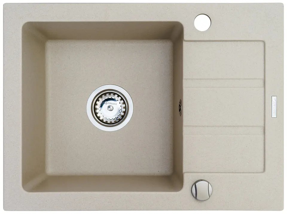 One-bowl sink with draining board Maidsinks Promo 62x44 1B 1D E070053701 at Wasserman.eu