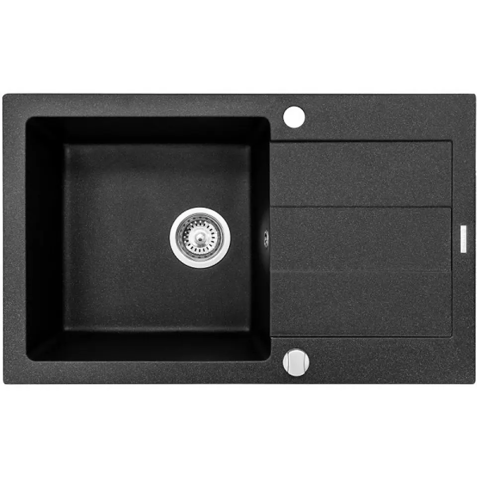 Sink Pyramis Sparta Plus 78x48 1b 1D Black at Wasserman.eu