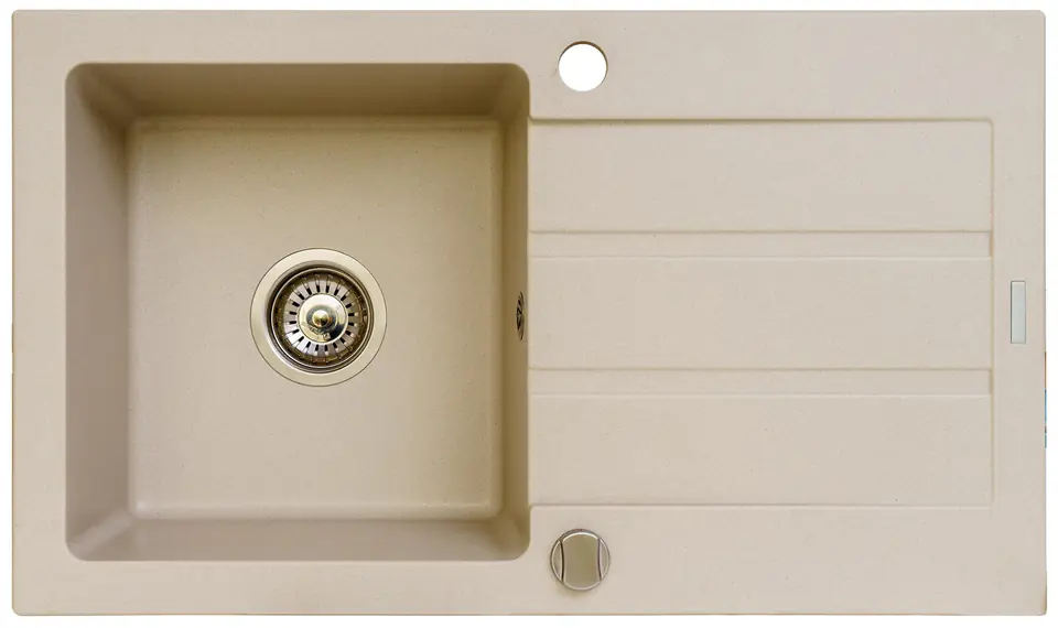 Single-bowl sink with draining board Maidsinks Promo 76x44 1B 1D E070053701 at Wasserman.eu