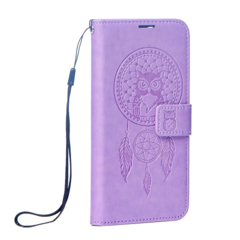 ⁨Etui z klapką zamykane Kabura MEZZO Book do iPhone 15 Pro łapacz snów fioletowy⁩ w sklepie Wasserman.eu