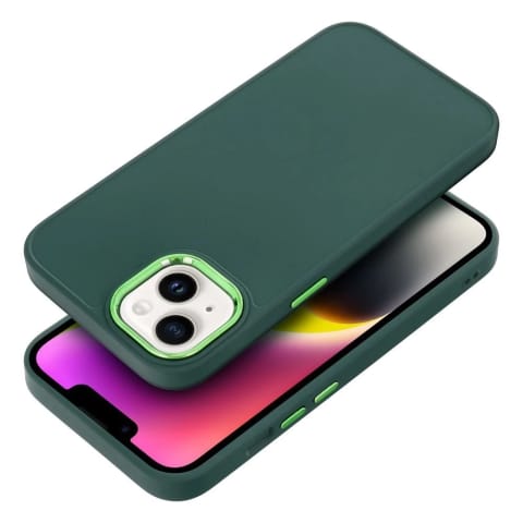 ⁨Etui ochronne obudowa Futerał FRAME do iPhone 15 Zielony⁩ w sklepie Wasserman.eu