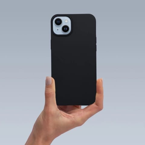 ⁨Etui obudowa ochronna Futerał MATT do iPhone 15 Plus czarny⁩ w sklepie Wasserman.eu