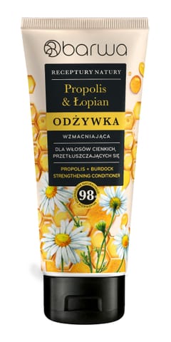⁨BARWA Receptury Natury Odżywka wzmacniająca do włosów cienkich i przetłuszczających się - Propolis & Aloes⁩ w sklepie Wasserman.eu