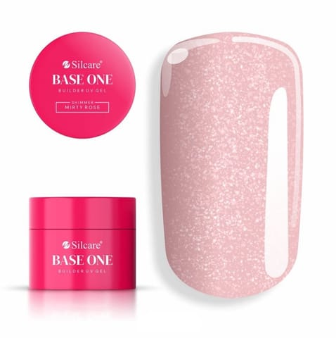 ⁨SILCARE Base One Gel Żel budujący do paznokci - Shimmer Misty Rose 50 g⁩ w sklepie Wasserman.eu