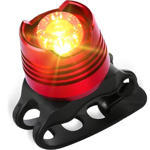 Lampka rowerowa tylna na tył roweru oświetlenie LED światełko światło tylnie czerwona aluminiowa wodoodporna IPX4 50lm Alogy w sklepie Wasserman.eu