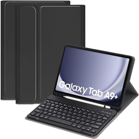 Etui z klawiaturą do Samsung Galaxy Tab A9+ Plus 2023 11" (X210/X215/X216) klawiatura Bluetooth na magnes Alogy Czarne w sklepie Wasserman.eu