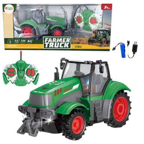 ⁨Ciągnik Traktor Rolniczy Zdalnie Sterowany RC Zielony 1:24⁩ w sklepie Wasserman.eu