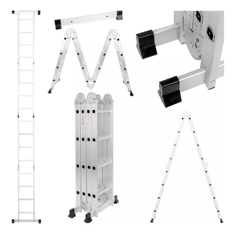 ⁨EXTRALINK DRABINA PRZEGUBOWA LAD3X4M 3X4, 3,55 M⁩ w sklepie Wasserman.eu