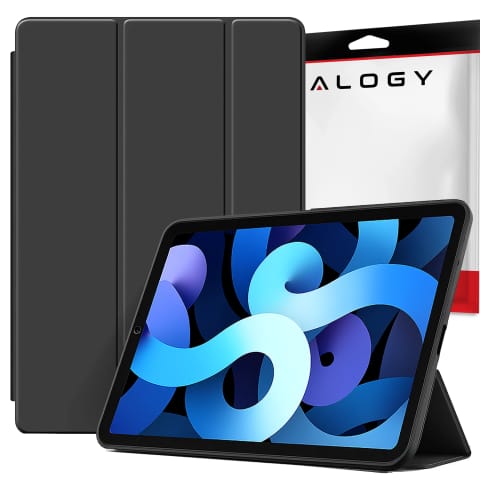⁨Etui do Apple iPad 10.2 9 gen 8/7 2021/2020/2019 Smart Case Alogy TPU obudowa na tablet z miejscem na rysik Czarne⁩ w sklepie Wasserman.eu