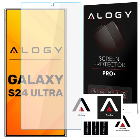 Szkło hartowane do Samsung Galaxy S24 Ultra ochronne szkiełko na ekran 9H Alogy Pro+ w sklepie Wasserman.eu