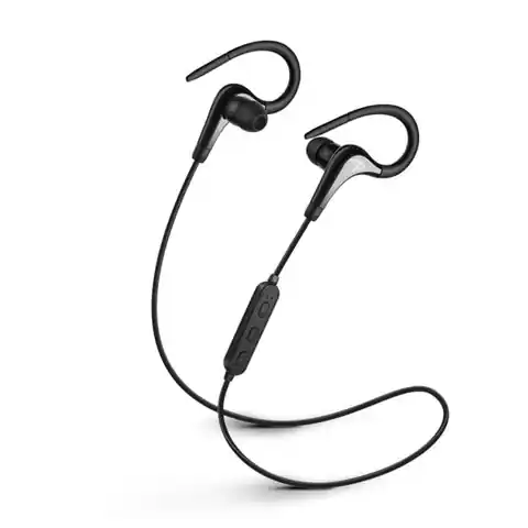 ⁨Słuchawki bezprzewodowe, z mikrofonem, ze słuchawkami SAVIO WE-03 (dokanałowe, sportowe; bezprzewodowe, Bluetooth; z wbudowanym mikrofonem; kolor czarny⁩ w sklepie Wasserman.eu