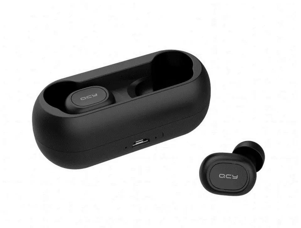 ⁨QCY T1C TWS Wireless Headphones Bluetooth 5.0 (black)⁩ at Wasserman.eu