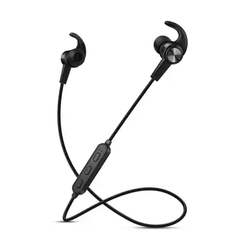 ⁨Słuchawki bezprzewodowe, z mikrofonem, ze słuchawkami SAVIO WE-02 (dokanałowe, sportowe; bezprzewodowe, Bluetooth; TAK, z wbudowanym mikrofonem; kolor czarny⁩ w sklepie Wasserman.eu
