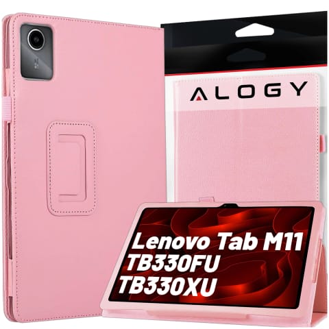 ⁨Etui do Lenovo Tab K11 / K11E 11” M11 10.95" TB330FU/TB330XU/TB331FC stojak pokrowiec obudowa z klapką na tablet Case Alogy Różowe⁩ w sklepie Wasserman.eu
