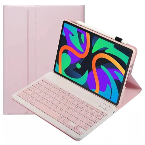 ⁨Etui ochronne z klawiaturą Alogy Keyboard case klawiatura bezprzewodowa do Lenovo Tab K11 / K11E 11” M11 10.95" TB330FU / TB330XU / TB331FC różowe⁩ w sklepie Wasserman.eu
