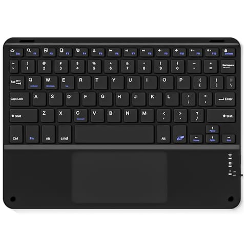 ⁨Klawiatura Bezprzewodowa z touchpadem Bluetooth touchpad do PC TV tabletu USB-C Alogy Wireless Czarna⁩ w sklepie Wasserman.eu
