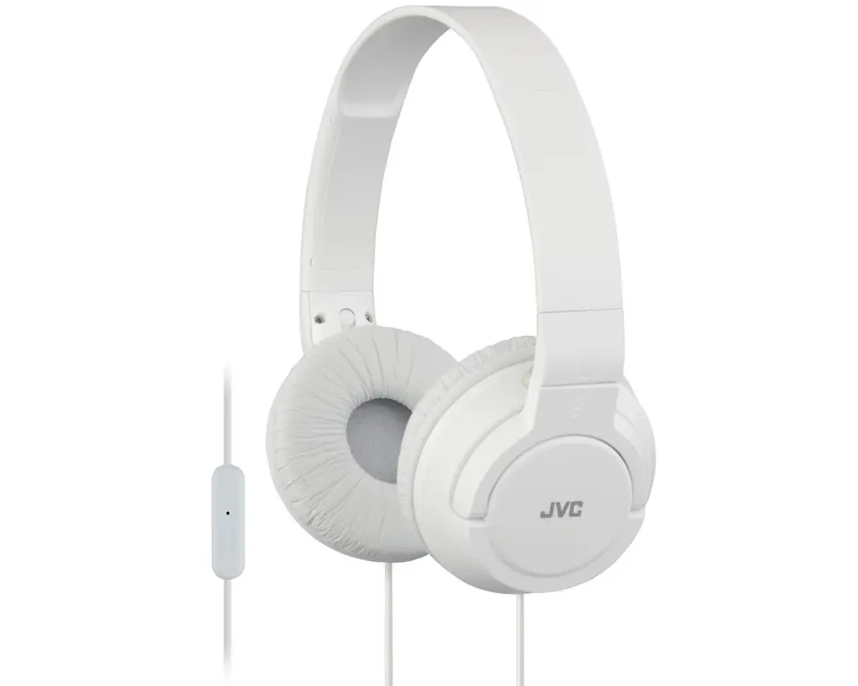 ⁨Słuchawki JVC HAS-R185WE (nauszne; z mikrofonem; kolor biały⁩ w sklepie Wasserman.eu