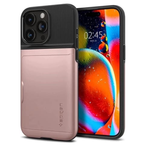 ⁨Etui Spigen Slim Armor CS do Apple iPhone 15 Pro - różowe⁩ w sklepie Wasserman.eu