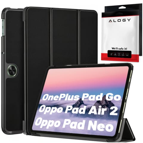 Etui do OnePlus Pad Go/Oppo Pad Air 2/Oppo Pad Neo 11.4" obudowa na tablet Case Alogy Book Czarny w sklepie Wasserman.eu