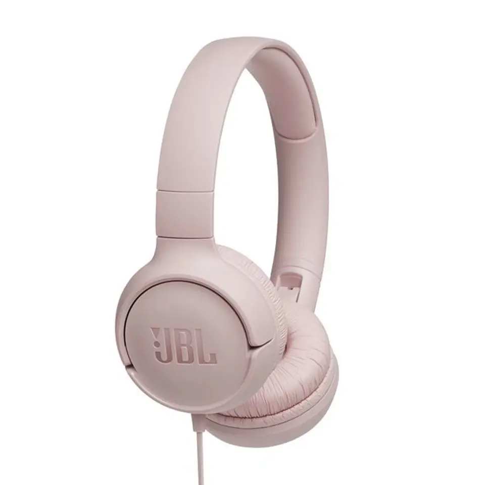 ⁨JBL Tune 500 headphones (pink, over-ear, with built-in microphone)⁩ at Wasserman.eu