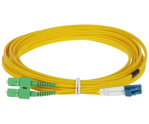 ⁨PATCHCORD JEDNOMODOWY PC-2SC-APC/2LC-5 5 m ULTIMODE⁩ w sklepie Wasserman.eu