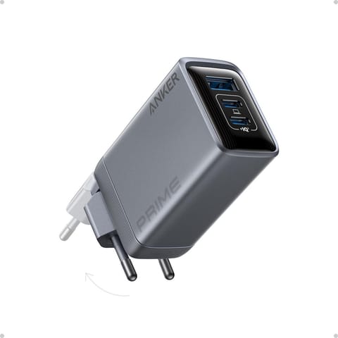 ⁨Anker Prime 100W 2x USB-C 1x USB-A charger with foldable plug⁩ at Wasserman.eu