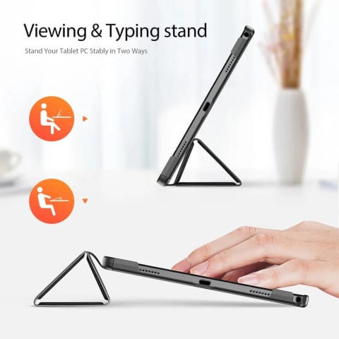 Etui Dux Ducis Domo z klapką i smart sleep do Lenovo Tab K11E / M11 - czarne w sklepie Wasserman.eu