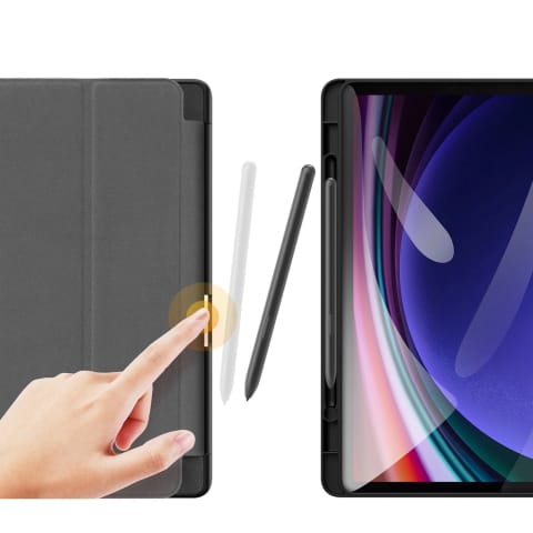 Etui z podstawką Dux Ducis Domo do Samsung Galaxy Tab S9 FE - czarne w sklepie Wasserman.eu