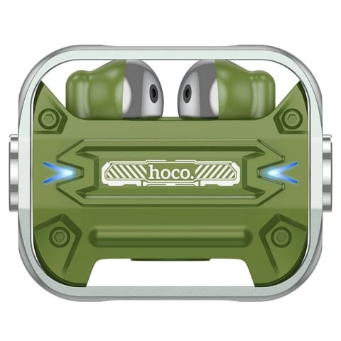 ⁨Słuchawki bezprzewodowe HOCO bluetooth TWS EW55 zielone⁩ w sklepie Wasserman.eu