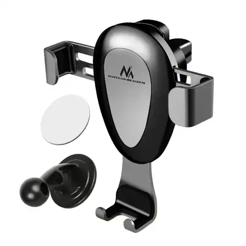 ⁨Maclean car phone holder, universal, for the ventilation grille, gravity, max. center distance 90mm, MC-324⁩ at Wasserman.eu