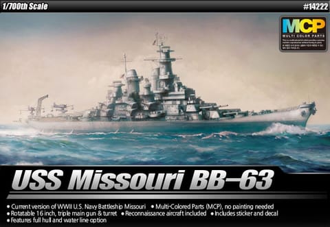 ⁨BB-63 USS Missouri 1/700⁩ w sklepie Wasserman.eu