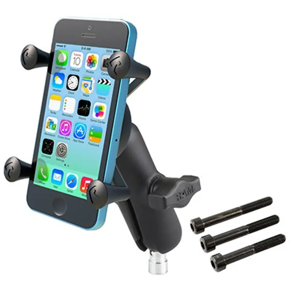 ⁨RAM Mounts X-Grip Phone Mount with Motorcycle Handlebar Clamp Base⁩ at Wasserman.eu