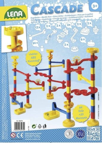 ⁨Cascade Marble track Kiga with 20 balls⁩ at Wasserman.eu