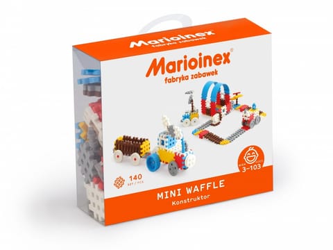 ⁨Waffle mini blocks 140 pieces Constructor (boys) Marioinex⁩ at Wasserman.eu