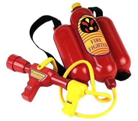 ⁨Theo Klein Fireman's water sprayer, net bag + header card⁩ at Wasserman.eu