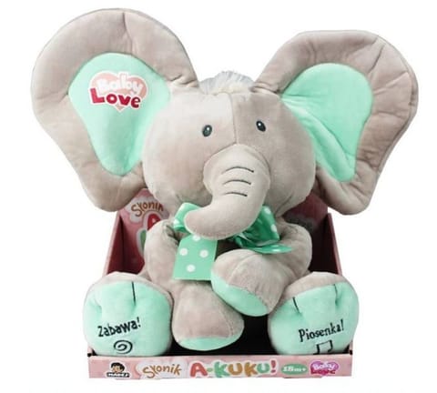 ⁨Madej Elephant A Kuku beige and mint 24 cm⁩ at Wasserman.eu