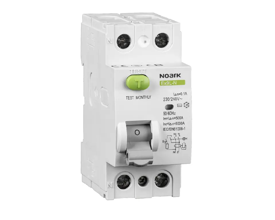 ⁨Noark Residual current circuit breakers Ex9L-N 2P 16A 30mA⁩ at Wasserman.eu