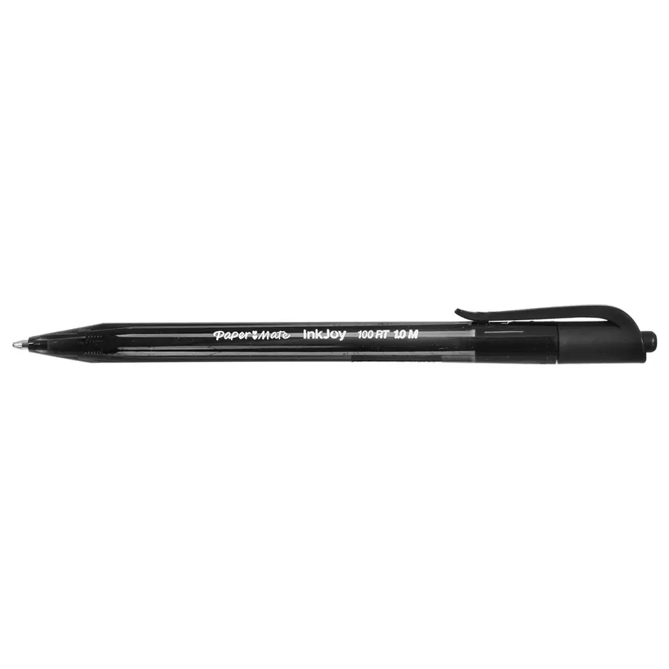 ⁨Papermate InkJoy 100 RT Black Clip-on retractable ballpoint pen Medium⁩ at Wasserman.eu