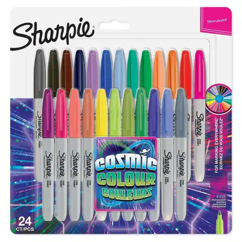 ⁨Sharpie-zestaw markerów Fine Cosmic Colors 24 szt⁩ w sklepie Wasserman.eu