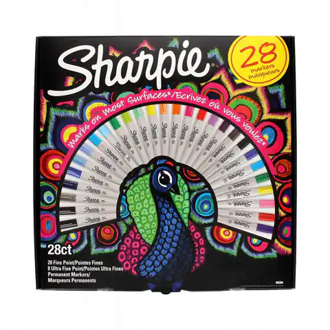 ⁨Permanent Marker-Set Sharpie - 28 Farben Peacock⁩ im Wasserman.eu