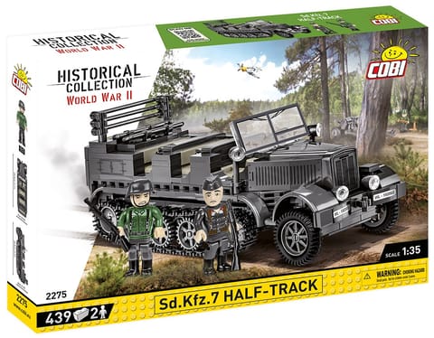 COBI 2275 Historical Collection WWII Niemiecki ciągnik artyleryjski Sd.Kfz. 7 Half-Track 439 klocków w sklepie Wasserman.eu
