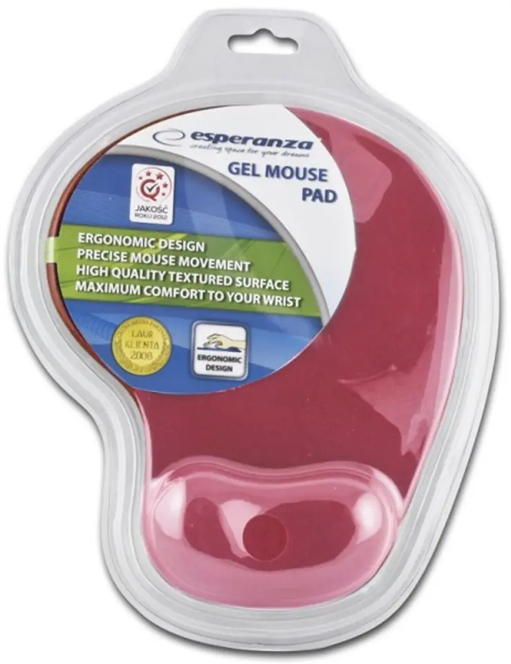 ⁨Mouse Pad Gel EA137R Red⁩ at Wasserman.eu