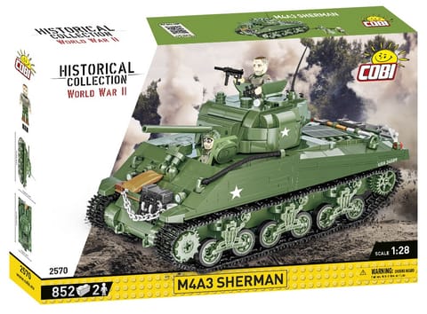 ⁨Klocki historical collection wwii m4a3 838 elementów⁩ w sklepie Wasserman.eu