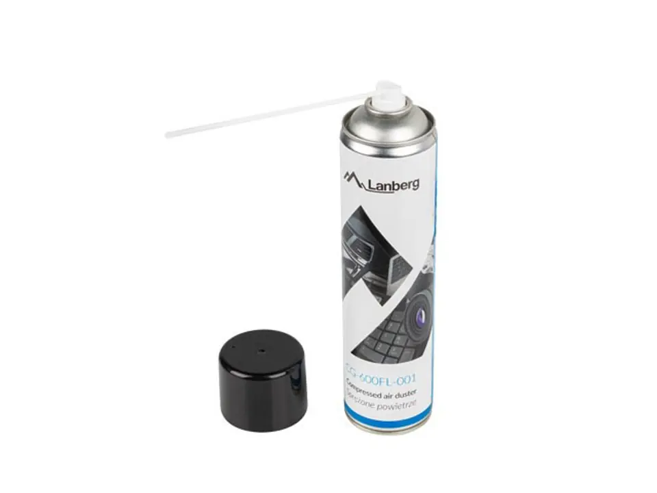 ⁨LANBERG SPRĘŻONE POWIETRZE AIR DUSTER 600ML CG-600FL-001⁩ w sklepie Wasserman.eu