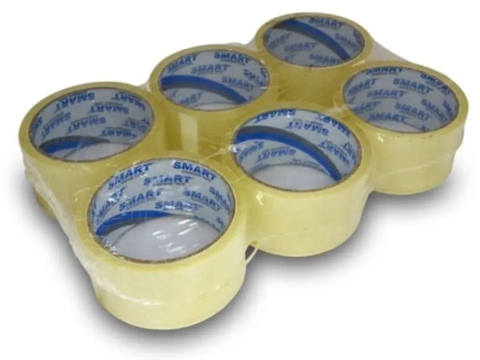 ⁨Packing Tape ACRYLIC SMART adhesive 48/66 6 pieces Transparent⁩ at Wasserman.eu